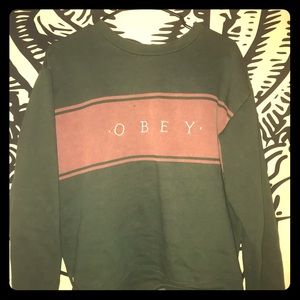 Obey crew neck sweater
